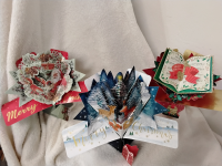 Xmas pop up cards - A 3D pop up Xmas card